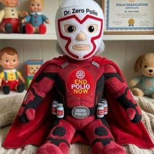 Dr. Zero Polio — Peluche de Colección Oficial